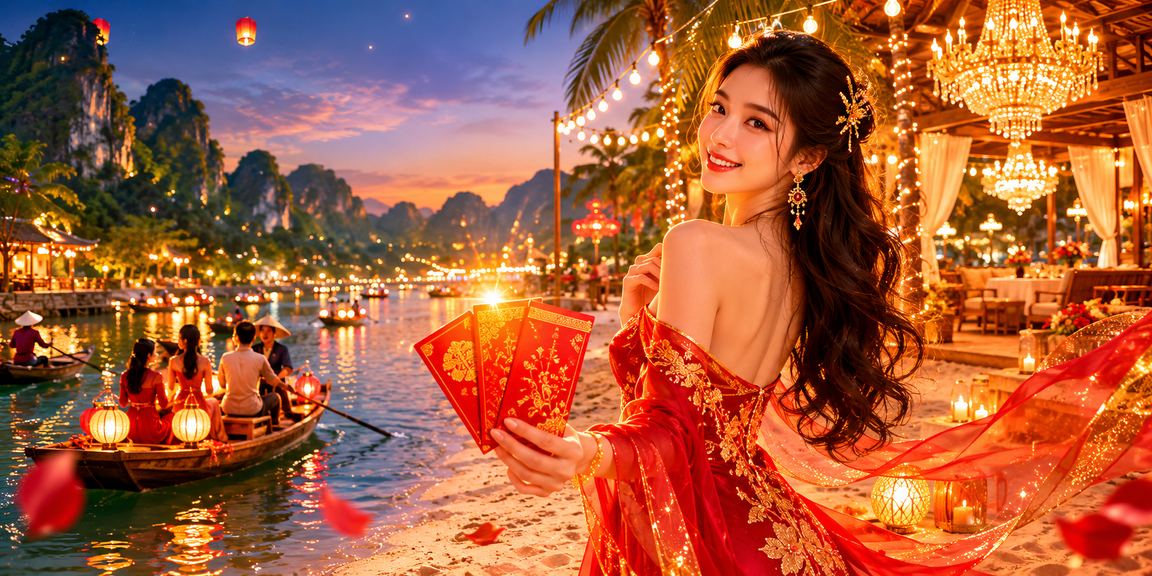 Phong bì đỏ và khuyến mãi thưởng tại chợ đêm Ninh Bình – không khí lễ hội sôi động